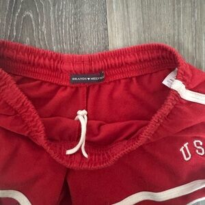 Brandy Melville Red Sweat Shorts